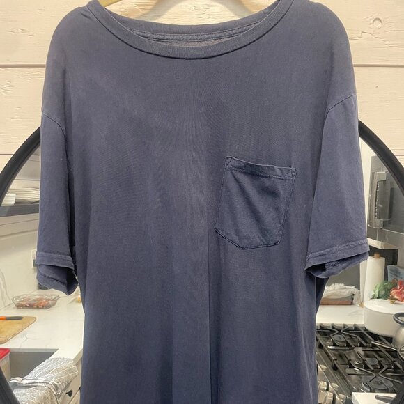 Outerknown SEA Pocket Tee – Indigo (Men’s Large) - Picture 1 of 3